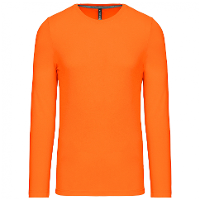 Oranje artikelen Grote maten shirt lange mouwen   heren   katoen