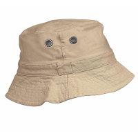 Vissershoedje/zonehoedje   beige   one size   zonbescherming voor volwassenen