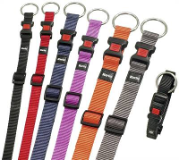 Nylon Halsband M voor de hond Hard Roze