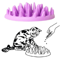 Northmate Slow feeder voor katten Catch paars 27x23x8 cm 44099