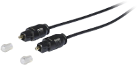 Kash 30L502 Toslink Digitale audio Aansluitkabel [1x Toslink stekker (ODT)   1x Toslink stekker (ODT)] 1.50 M Zwart Vergulde steekcontacten