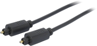 Kash 30L506 Toslink Digitale audio Aansluitkabel [1x Toslink stekker (ODT)   1x Toslink stekker (ODT)] 0.50 M Zwart Vergulde steekcontacten