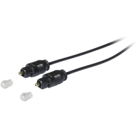 S Conn 69002 3.0 Toslink Digitale audio Aansluitkabel [1x Toslink stekker (ODT)   1x Toslink stekker (ODT)] 3 m Zwart Vergulde steekcontacten