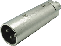 Kash XLR adapter XLR stekker   Cinch koppeling Mono Aantal polen: 3 Inhoud: 1 stuk(s)