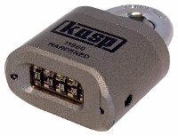 Kasp K11960D Hangslot Zilver Cijferslot