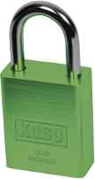 Kasp K14040GRED Hangslot 38 mm Verschillend sluitend Groen