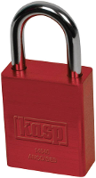 Kasp K14040REDD Hangslot 38 mm Rood