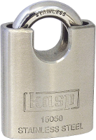 Kasp K15050D Hangslot 50 mm Zilver Sleutelslot