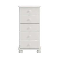 Kast Richmond 5 lades   wit   89,9x44,1x38,3 cm   Leen Bakker