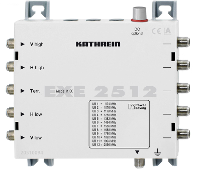 Kathrein EXE 2512 Satelliet multiswitch cascade unicable Ingangen (satelliet): 5 (4 satelliet / 1 terrestrisch) Aantal gebruikers: 12