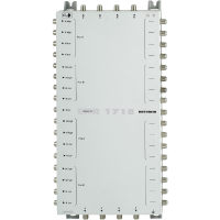 Kathrein EXR 1718 Satelliet multiswitch cascade Ingangen (satelliet): 17 (16 satelliet / 1 terrestrisch) Aantal gebruikers: 8