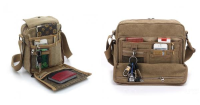 Kaukko Men Women Canvas Shoulder Bag Outdoor Multifunctional Sports Packet