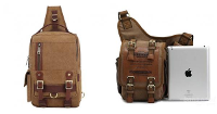 Kaukko Mens Multifunction Outdoor Sport Chest Bag Shoulder Bag Crossbody Bag