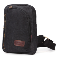 Kaukko Mens Womens Casual Canvas Shoulder Bags Chest Pack Messenger Bag