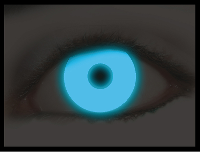 KawaEyes Fluo Blue Kleurlenzen