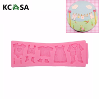 Kcasa 3d Silicone Cloth Fondant Chocolate Mold Mould Cake Decoration