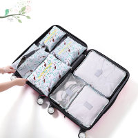 Kcasa 7pcs Travel Storage Bags Set Portable Tidy Suitcase Organizer Clothes Packing Home Closet Divider Container Bag Waterproof Storage Case