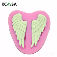 Kcasa Angel Wings Silicone Fondant Mold Chocolate Polymer Clay Mould