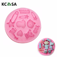 Kcasa Baby Silicone Fondant Mold Bear Cake Decorating Mould Gumpaste Sugarpaste Mold Fda Lfgb