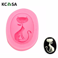 Kcasa Cat Silicone Fondant Mold Cake Decorating Mould Gumpaste Sugarpaste Mold Fda Lfgb