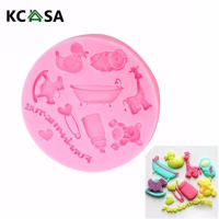 Kcasa Cute Silicone Fondant Mold Cake Decorating Mould Gumpaste Sugarpaste Mold Fda Lfgb