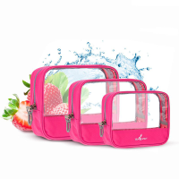 Kcasa Kc 0503 Waterproof Travel Tolietry Bag Clear Pvc Makeup Storage Bags Transparent Organizer