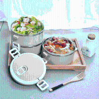 Kcasa Kc Bch02 Portable Insulation Lunch Box Stainless Steel Thermal Bento Box Food Container