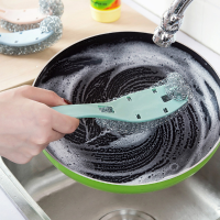 Kcasa Kc Cs03 Long Handle Pot Dish Bowl Steel Ball Brush Steel Wire Cleaning Dishwashing Brush