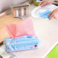 Kcasa Kc Cs06 80pcs Disposable Non Woven Fabric Non Stick Dishcloth Wiping Rags Cleaning Cloth