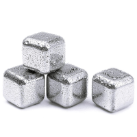 Kcasa Kc Icw5 Whiskey Stone Set Reusable Food Grade Stainless Steel Wine Cooling Cube Chilling Rock