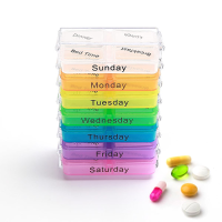 Kcasa Kc Js0703 Portable Pill Case Organizer Weekly Travel Medicine Box Tablets Case Holder