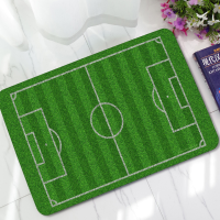 Kcasa Kc M3 40x60cm Creative Entrance Door Mats 3d Trap Printed & Football Field Non Slip Carpet