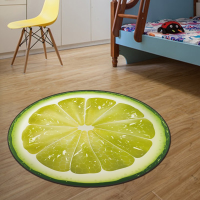 Kcasa Kc M4 3d Print Round Fruit Kids Bedroom Soft Car Pet Home Living Room Kitchen Rugs Computer Chair Mat