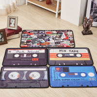 Kcasa Kc M6 40x60cm Creative Retro Tape Mat Entrance Doormats Trap Printed Non Slip Floor Carpet