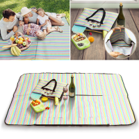 Kcasa Kc Pc520 2 In 1 Outdoor Travel Camping Folding Picnic Handy Bag Mat Portable Waterproof Beach Storage Bag Mat