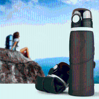 Kcasa Kc Rb042 750ml Collapsible Silicone Water Bottle Sport Camping Hiking Foldable Bpa Free Cup