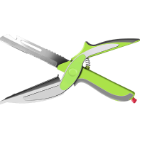 Kcasa Kc Sc957 Smart Cutter Clever 7 In 1 Kitchen Cutter Multifunction Knife Scissors Cutting Board