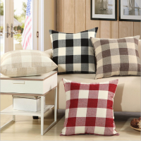 Kcasa Kc W08 Simple Plaid And Striped Cushion Covers Throw Pillow Case For Sofa Bed Office Car Cafe Home Decor