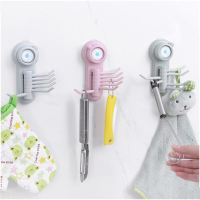 Kcasa Kc Wh07 Colorful Suction Cup Hook Abs Kitchen Tools Bathroom Towels Hanger