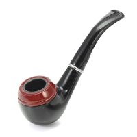 Kcasa Kc Wtp009 Classic Spliced Resin Wood Tobacco Pipe Durable Smoking Pipe Cigar Flitter