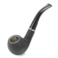 Kcasa Kc Wtp010 Classic Black Resin Wood Tobacco Pipe Durable Smoking Pipe Cigar Flitter