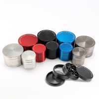 Kcasa Kc Xs02 Four Piece Tobacco Herb Grinder Metal Spice Crusher Zinc Alloy Pollen Catcher