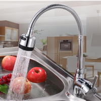 Kcasa™ Kitchen Faucet Solid Brass Pull Swivel Tap Flexible Hot Cold Taps Water Outlet
