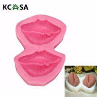 Kcasa Lips Silicone Fondant Mold Cake Decorating Mould Gumpaste Sugarpaste Mold Fda Lfgb