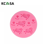 Kcasa Little Sheep Diy Silicone Chocolate Fondant Cake Decorating Mold
