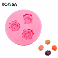 Kcasa Rose Silicone Fondant Mold Cake Decorating Mould Gumpaste Sugarpaste Mold Fda Lfgb