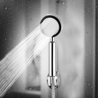 KCASA SH 201 Round Stainless Steel Handheld Bathroom Water Saving Pressurize Shower Head