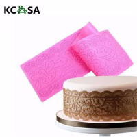 Kcasa Silicone Cake Lace Mats Mold Fondant Cake Decorating Tools Wedding Flower Embossing Mould