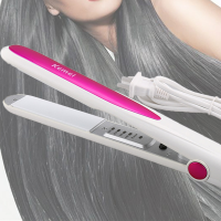 Kemei 220v Hair Straightener Styling Flat Iron Professional Ceramic Tourmaline Plate Hairdress Tools