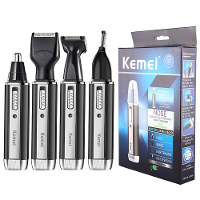 Kemei 4 in 1 Neus oorhaartrimmer met hoogwaardige roestvrijstalen mesjes, wasbare en vervangbare trimkop, compact draagb